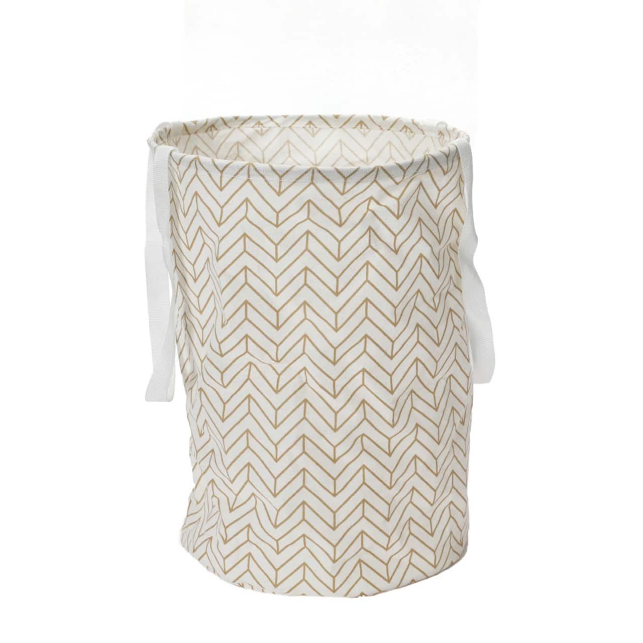 Household Essentials Krush Round Laundry Bag with Handles (Brown)